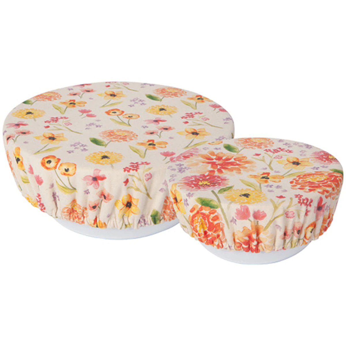 Bowl Covers, Cottage Floral Set of 2