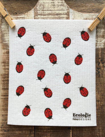 Swedish Dishcloth, Ladybug
