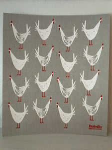Swedish Dish Towel, Chicken Scratch