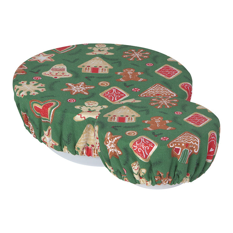 Bowl Covers set of 2, Christmas Cookie