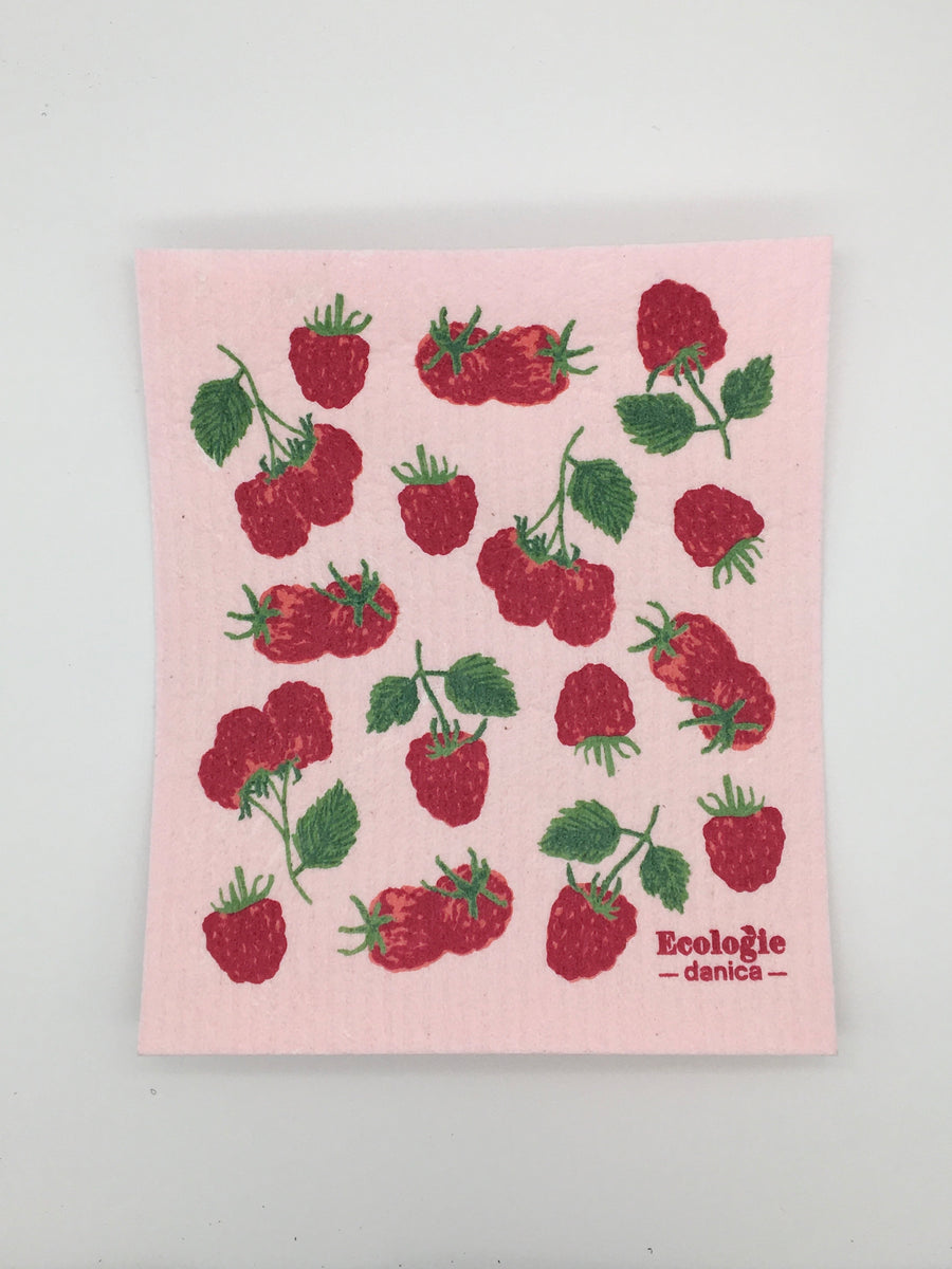 Raspberries Swedish Dishcloth – Nested West