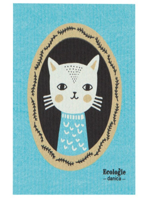 Swedish Dishcloth, Picture Purrfect