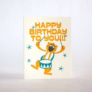 Card, Birthday Tiger
