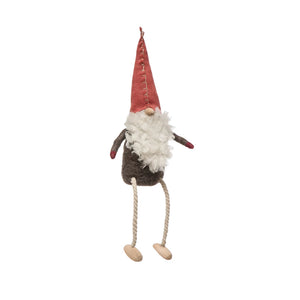 Gnome with Wool Felt legs