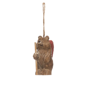 Wood Bear Ornament